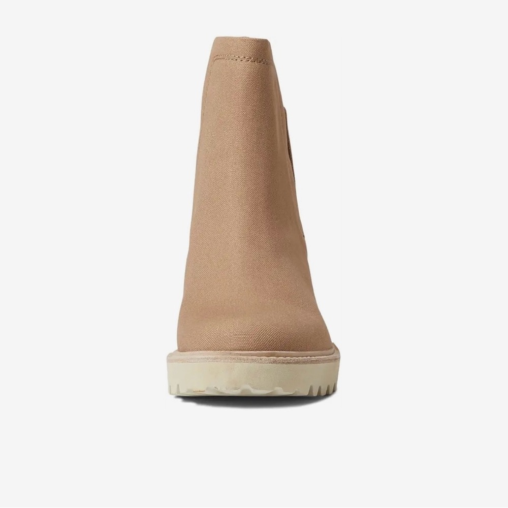 Tan Platform Ankle Boots - Picture 2 of 9
